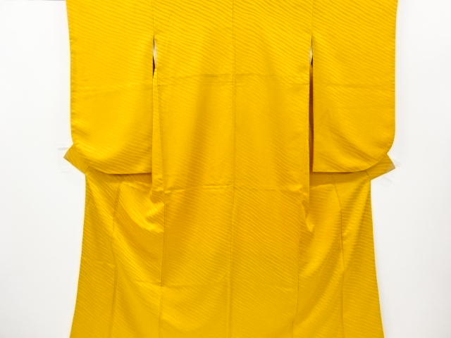 斜め縞模様織り出し二尺袖着物